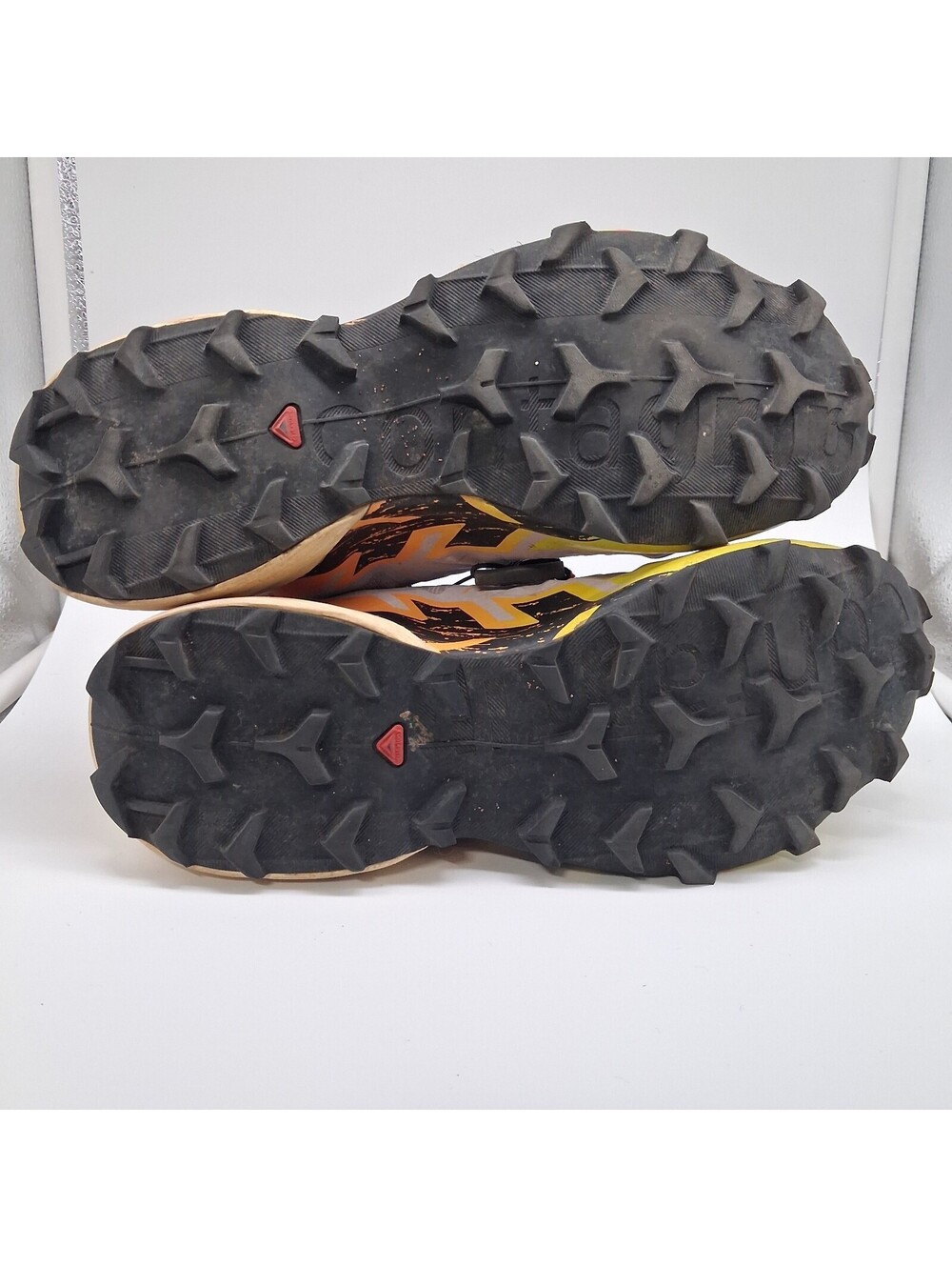Salomon Speedcross 6 Womens Size 8 Gray Yellow Trail Running Shoes Quicklace - Picture 6 of 6